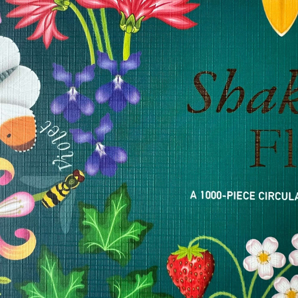 Shakespeare's Flowers: A 1000 Piece Jigsaw Puzzle - Picture 12 of 14